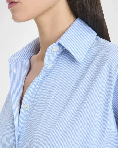 Altuzarra Eleanor Striped Cotton Poplin 3/4-Sleeve Midi Shirtdress | Thumbnail 5 Altuzarra Eleanor Striped Cotton Poplin 3/4-Sleeve Midi Shirtdress | Thumbnail 5