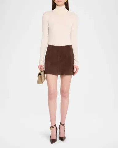 ARMA Melody A-Line Suede Mini Skirt | Thumbnail 2 ARMA Melody A-Line Suede Mini Skirt | Thumbnail 2