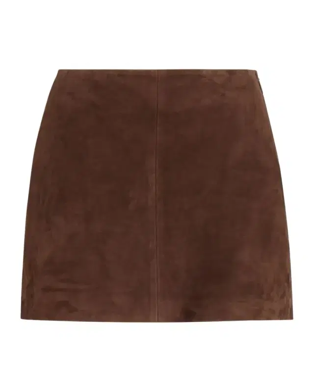 Melody A-Line Suede Mini Skirt