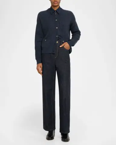 Brunello Cucinelli Shimmering Cashmere-Blend Crewneck Cardigan | Thumbnail 2 Brunello Cucinelli Shimmering Cashmere-Blend Crewneck Cardigan | Thumbnail 2