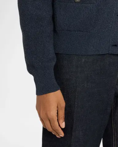 Brunello Cucinelli Shimmering Cashmere-Blend Crewneck Cardigan | Thumbnail 5 Brunello Cucinelli Shimmering Cashmere-Blend Crewneck Cardigan | Thumbnail 5