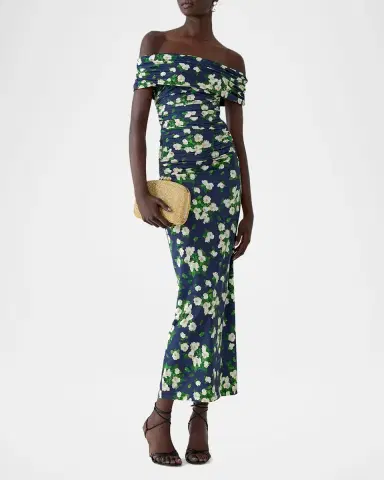 Carolina Herrera Off-The-Shoulder Floral Jersey Maxi Dress | Thumbnail 2 Carolina Herrera Off-The-Shoulder Floral Jersey Maxi Dress | Thumbnail 2