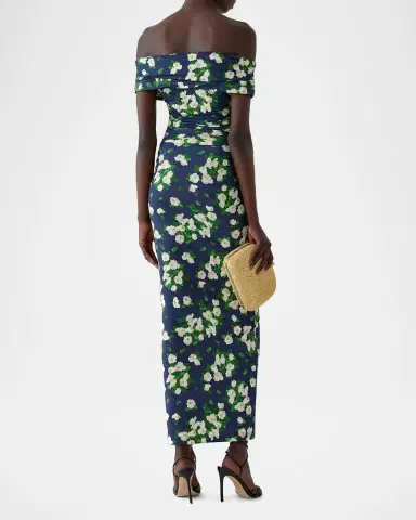 Carolina Herrera Off-The-Shoulder Floral Jersey Maxi Dress | Thumbnail 3 Carolina Herrera Off-The-Shoulder Floral Jersey Maxi Dress | Thumbnail 3