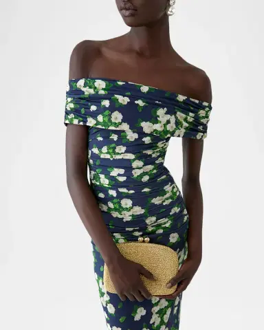 Carolina Herrera Off-The-Shoulder Floral Jersey Maxi Dress | Thumbnail 4 Carolina Herrera Off-The-Shoulder Floral Jersey Maxi Dress | Thumbnail 4