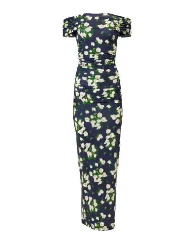 Carolina Herrera Off-The-Shoulder Floral Jersey Maxi Dress | Thumbnail 1 Carolina Herrera Off-The-Shoulder Floral Jersey Maxi Dress | Thumbnail 1
