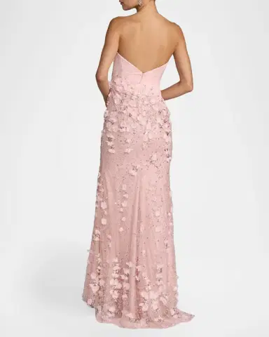 Mac Duggal Embellished Satin Strapless Gown | Thumbnail 2 Mac Duggal Embellished Satin Strapless Gown | Thumbnail 2