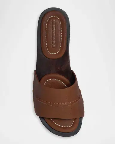Bernardo Blyde Leather Clog Mule Sandals | Thumbnail 3