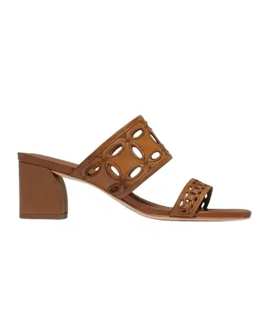 Bernardo Gemma Embroidered Leather Mule Sandals | Thumbnail 1 Bernardo Gemma Embroidered Leather Mule Sandals | Thumbnail 1
