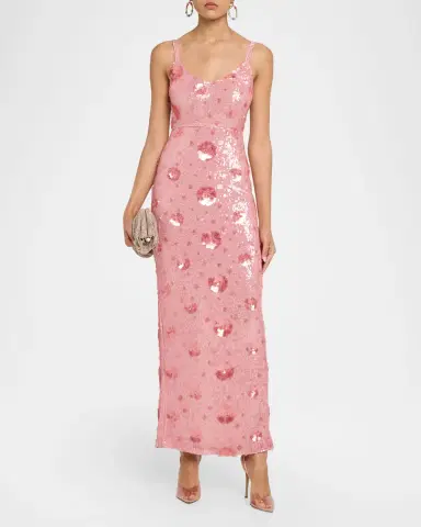 L'AGENCE Karma Sequined Maxi Dress | Thumbnail 2 L'AGENCE Karma Sequined Maxi Dress | Thumbnail 2