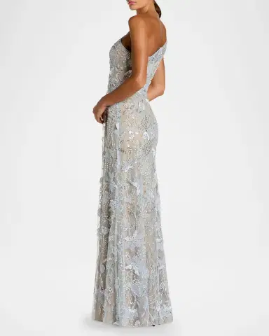 Mac Duggal One-Shoulder Neckline Trumpet Gown | Thumbnail 2