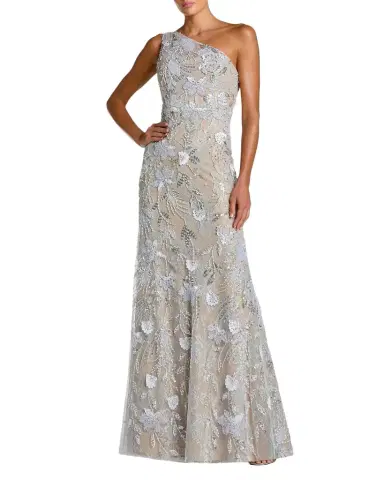 Mac Duggal One-Shoulder Neckline Trumpet Gown | Thumbnail 1