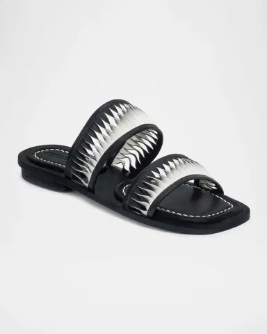 Bernardo Andorra Leather Flat Slide Sandals | Thumbnail 2 Bernardo Andorra Leather Flat Slide Sandals | Thumbnail 2