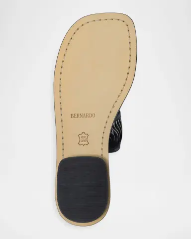 Bernardo Andorra Leather Flat Slide Sandals | Thumbnail 4 Bernardo Andorra Leather Flat Slide Sandals | Thumbnail 4