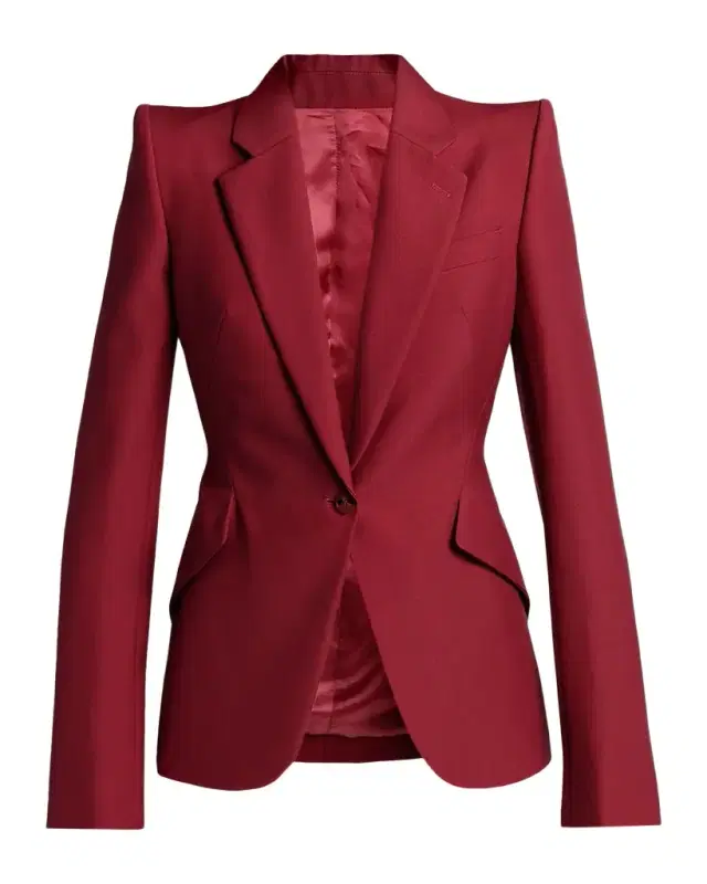 McQueen Certified Wool Mohair Single-Breasted Jacket