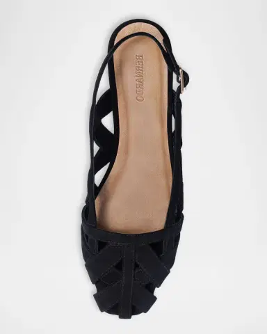 Bernardo Glinda Woven Leather Slingback Ballerina Flats | Thumbnail 3 Bernardo Glinda Woven Leather Slingback Ballerina Flats | Thumbnail 3