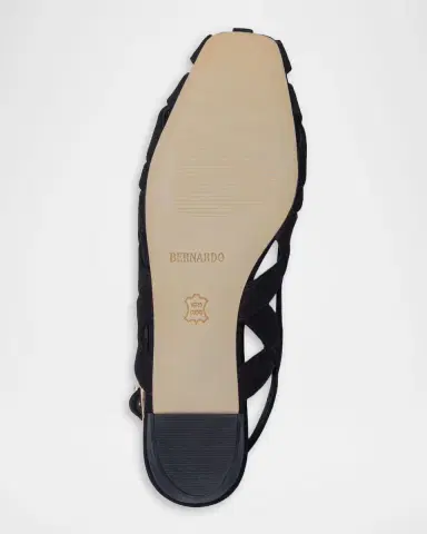 Bernardo Glinda Woven Leather Slingback Ballerina Flats | Thumbnail 4 Bernardo Glinda Woven Leather Slingback Ballerina Flats | Thumbnail 4