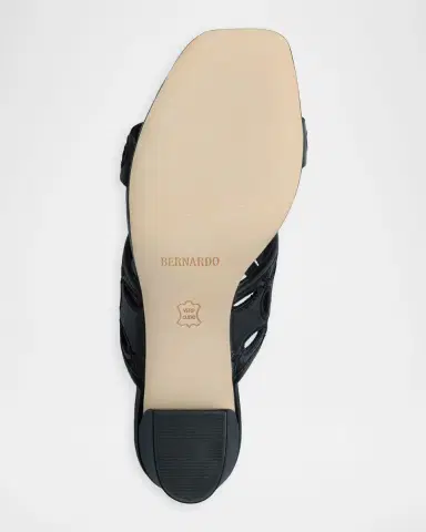 Bernardo Gemma Embroidered Leather Mule Sandals | Thumbnail 4 Bernardo Gemma Embroidered Leather Mule Sandals | Thumbnail 4