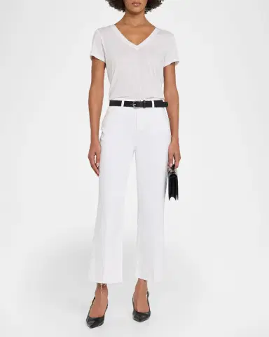 L 'Agence Wanda High-Rise Cropped Wide Jeans | Thumbnail 2
