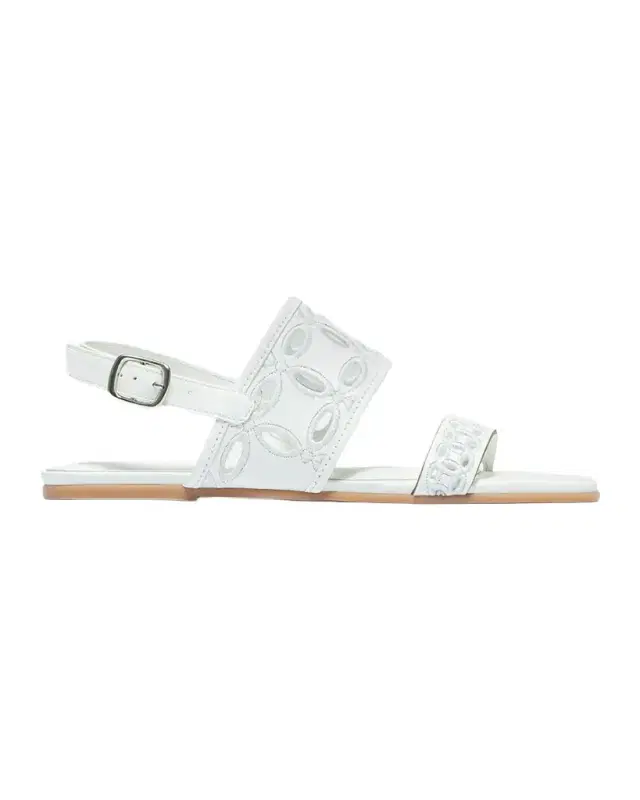 Orla Cutout Leather Slingback Sandals
