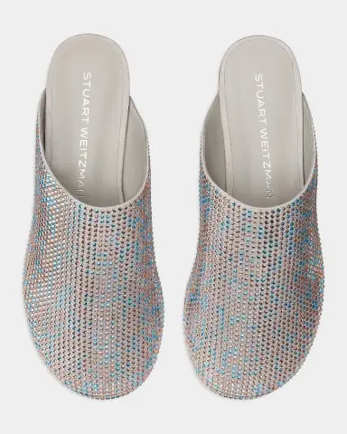 Stuart Weitzman Talia Shine Suede Mules | Thumbnail 3