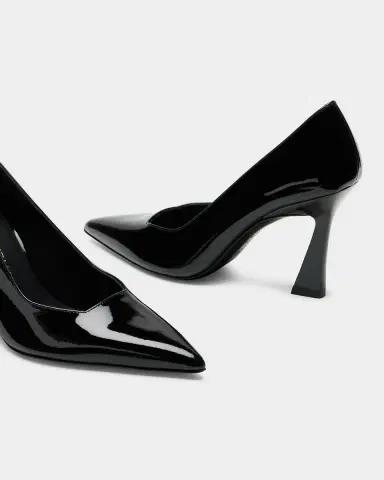 Stuart Weitzman 85mm Vinnie Patent Leather Pumps | Thumbnail 3