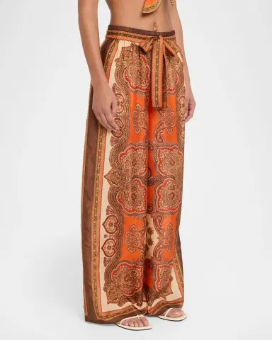 Zimmermann Mahon Relaxed Silk Pants | Thumbnail 4 Zimmermann Mahon Relaxed Silk Pants | Thumbnail 4