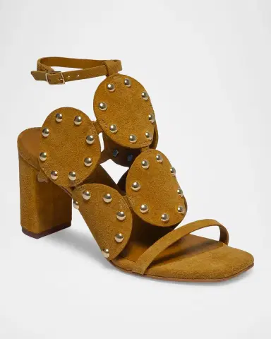 Bernardo 75mm New Moon Studded Leather Sandals | Thumbnail 2 Bernardo 75mm New Moon Studded Leather Sandals | Thumbnail 2