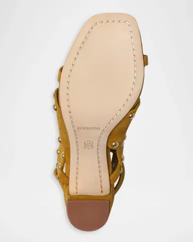 Bernardo 75mm New Moon Studded Leather Sandals | Thumbnail 4 Bernardo 75mm New Moon Studded Leather Sandals | Thumbnail 4