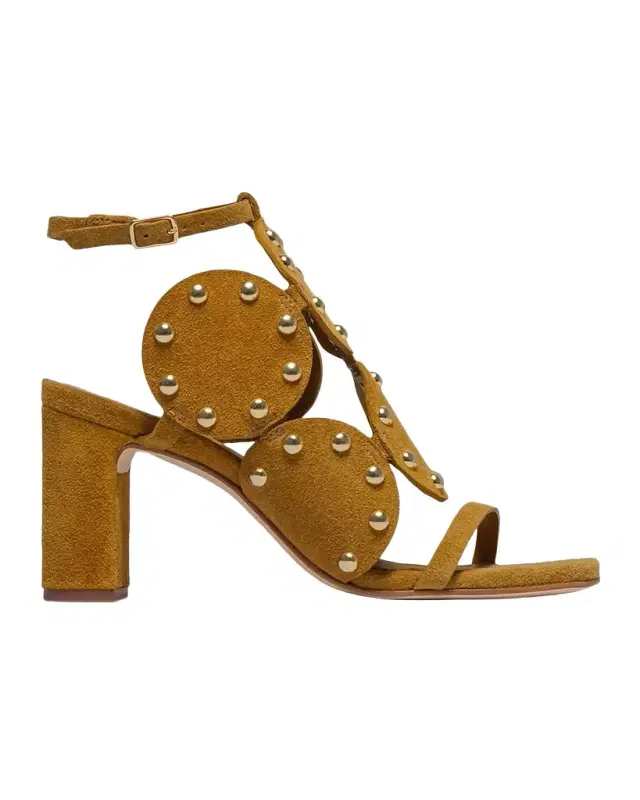 75mm New Moon Studded Leather Sandals 75mm New Moon Studded Leather Sandals