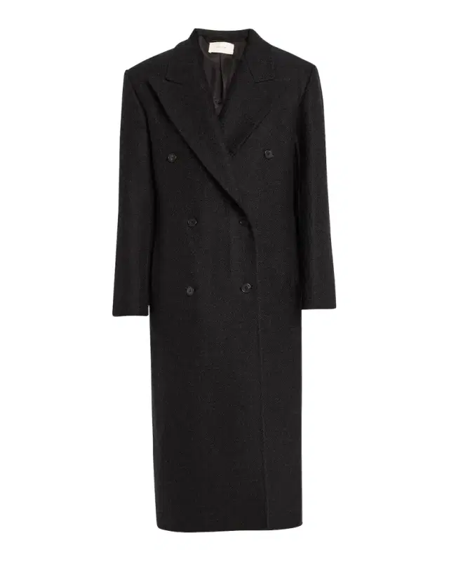 THE ROW Hariet Double-Breasted Wool-Cashmere Long Coat
