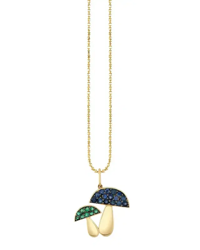 Large Mushroom Charm Necklace