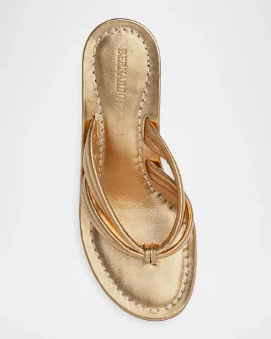 Bernardo Miami Kitten-Heel Leather Mule Sandals | Thumbnail 3 Bernardo Miami Kitten-Heel Leather Mule Sandals | Thumbnail 3