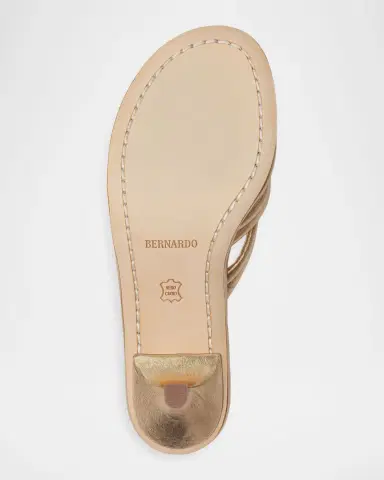 Bernardo Miami Kitten-Heel Leather Mule Sandals | Thumbnail 4 Bernardo Miami Kitten-Heel Leather Mule Sandals | Thumbnail 4