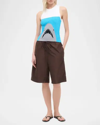 Staud Malia Ribbed Tank Top | Thumbnail 2