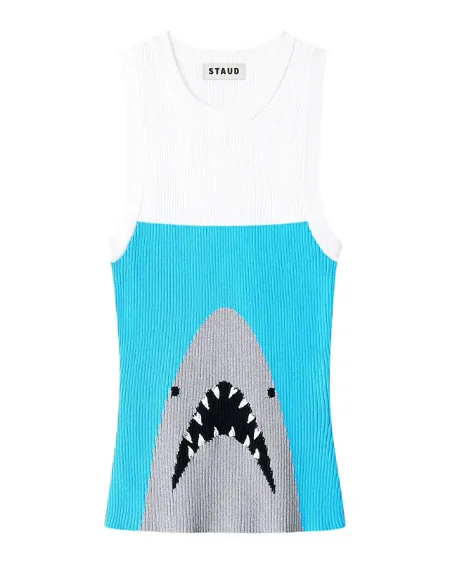 STAUD Malia Ribbed Tank Top