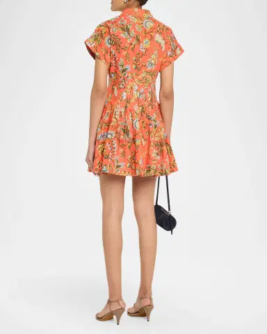 Cara Cara Nash Printed Button-Front Mini Dress | Thumbnail 3 Cara Cara Nash Printed Button-Front Mini Dress | Thumbnail 3