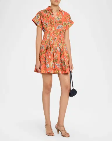 Cara Cara Nash Printed Button-Front Mini Dress | Thumbnail 4 Cara Cara Nash Printed Button-Front Mini Dress | Thumbnail 4
