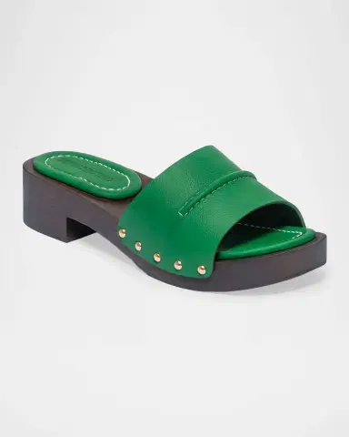 Bernardo Blyde Leather Clog Mule Sandals | Thumbnail 2