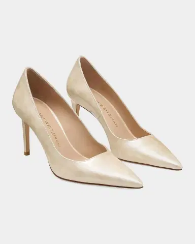 Stuart Weitzman 85mm Stuart Power Leather Pumps | Thumbnail 4