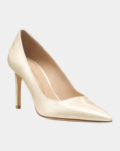Stuart Weitzman 85mm Stuart Power Leather Pumps | Thumbnail 5