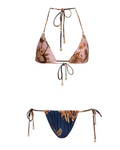Zimmermann Aster Spliced Triangle Two-Piece Swimsuit | Thumbnail 1