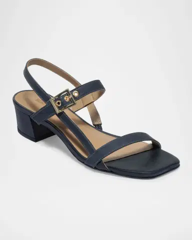 Bernardo 35mm Jinji Leather Strappy Block-Heel Sandals | Thumbnail 2