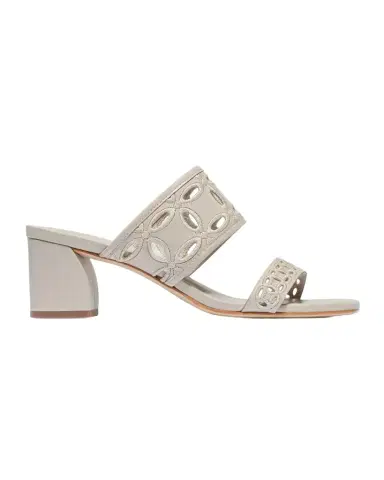 Bernardo Gemma Embroidered Leather Mule Sandals | Thumbnail 1 Bernardo Gemma Embroidered Leather Mule Sandals | Thumbnail 1