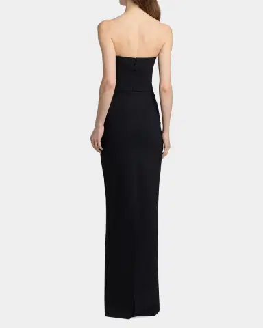 Chiara Boni La Petite Robe Nitra Strapless Bead Applique Column Gown | Thumbnail 3
