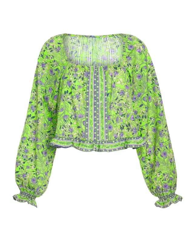 Farah Floral Cotton Blouse