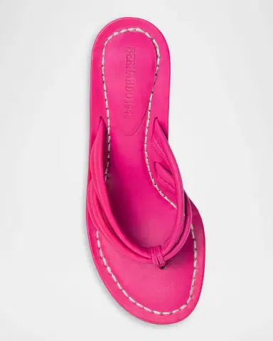 Bernardo 1946 Miami Kitten-Heel Leather Mule Sandals | Thumbnail 3 Bernardo 1946 Miami Kitten-Heel Leather Mule Sandals | Thumbnail 3