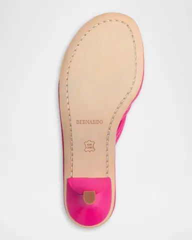 Bernardo 1946 Miami Kitten-Heel Leather Mule Sandals | Thumbnail 4 Bernardo 1946 Miami Kitten-Heel Leather Mule Sandals | Thumbnail 4