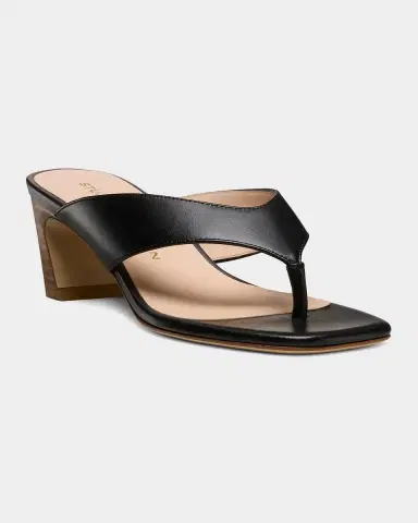 Stuart Weitzman 50mm Stassi Leather Thong Sandals | Thumbnail 4