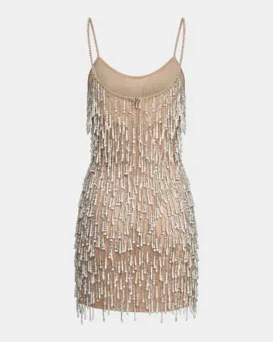 Mac Duggal Beaded Fringe Bodycon Mini Dress | Thumbnail 5 Mac Duggal Beaded Fringe Bodycon Mini Dress | Thumbnail 5