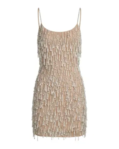 Mac Duggal Beaded Fringe Bodycon Mini Dress | Thumbnail 1 Mac Duggal Beaded Fringe Bodycon Mini Dress | Thumbnail 1